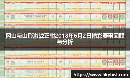 冈山与山形激战正酣2018年6月2日精彩赛事回顾与分析